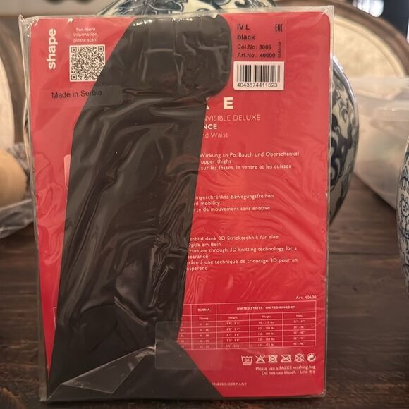 NWT FALKE Shaping Pant tights delux 8-large - Picture 5 of 5